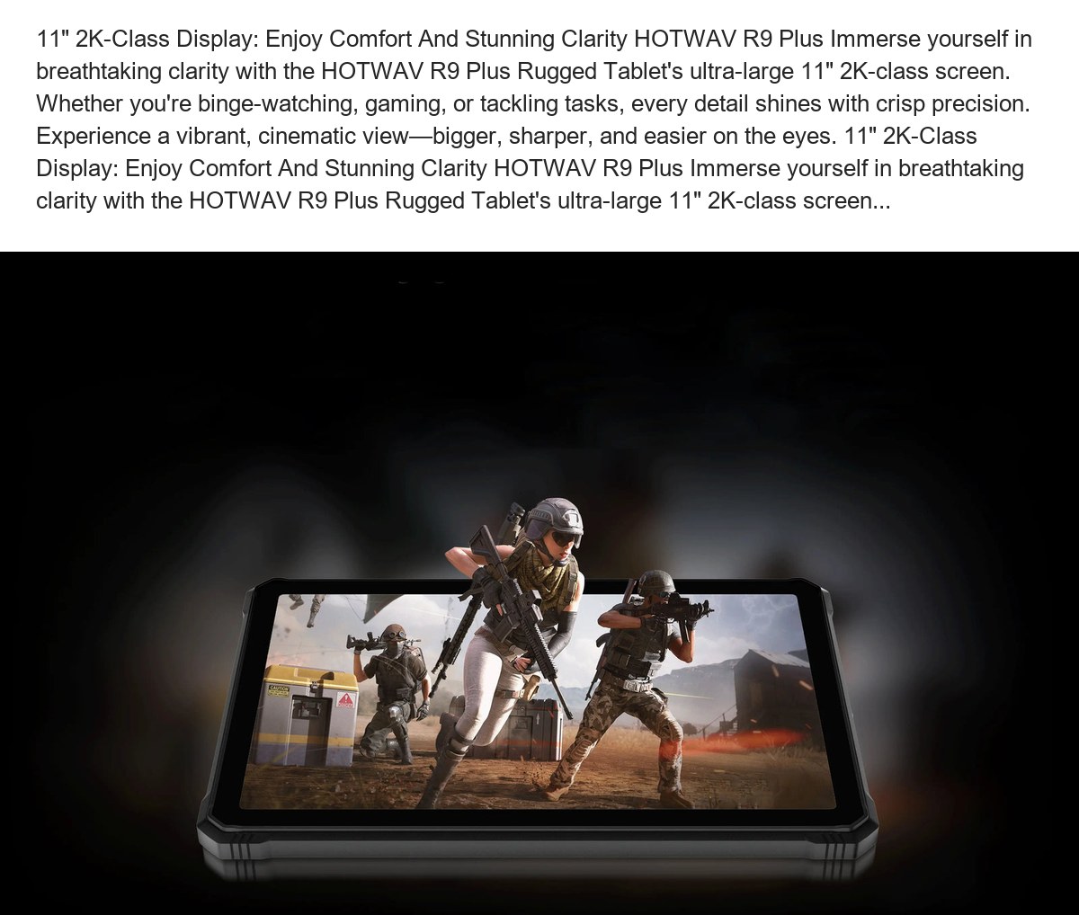 11" 2K-Class Display: Enjoy Comfort And Stunning Clarity HOTWAV R9 Plus Immerse yourself in breathtaking clarity with the HOTWAV R - view 20