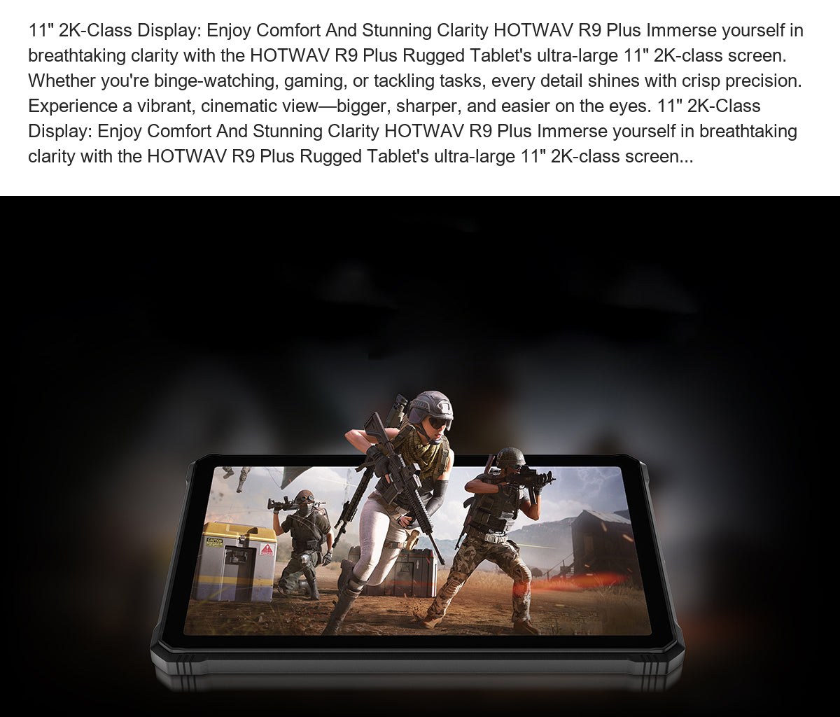 11" 2K-Class Display: Enjoy Comfort And Stunning Clarity HOTWAV R9 Plus Immerse yourself in breathtaking clarity with the HOTWAV R - view 21