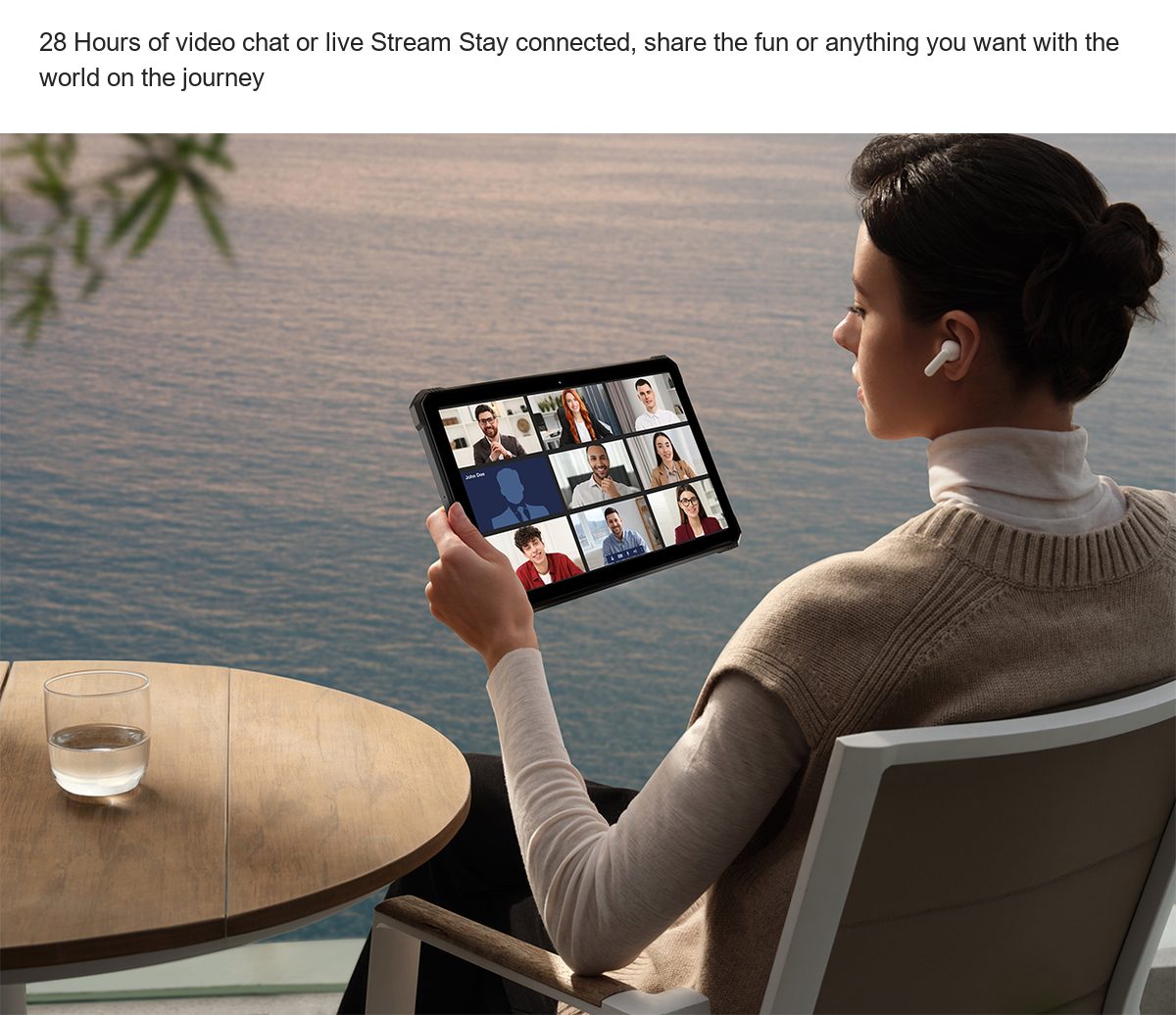 28 Hours of video chat or live Stream Stay connected, share the fun or anything you want with the world on the journey 20 Hours of - view 35