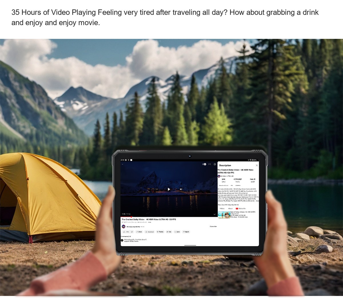 28 Hours of video chat or live Stream Stay connected, share the fun or anything you want with the world on the journey 20 Hours of - view 38