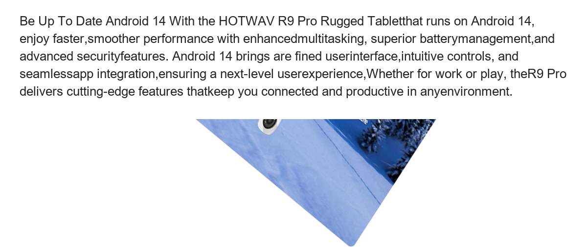 HOTWAV R9 Pro rugged tablets feature illustration 52