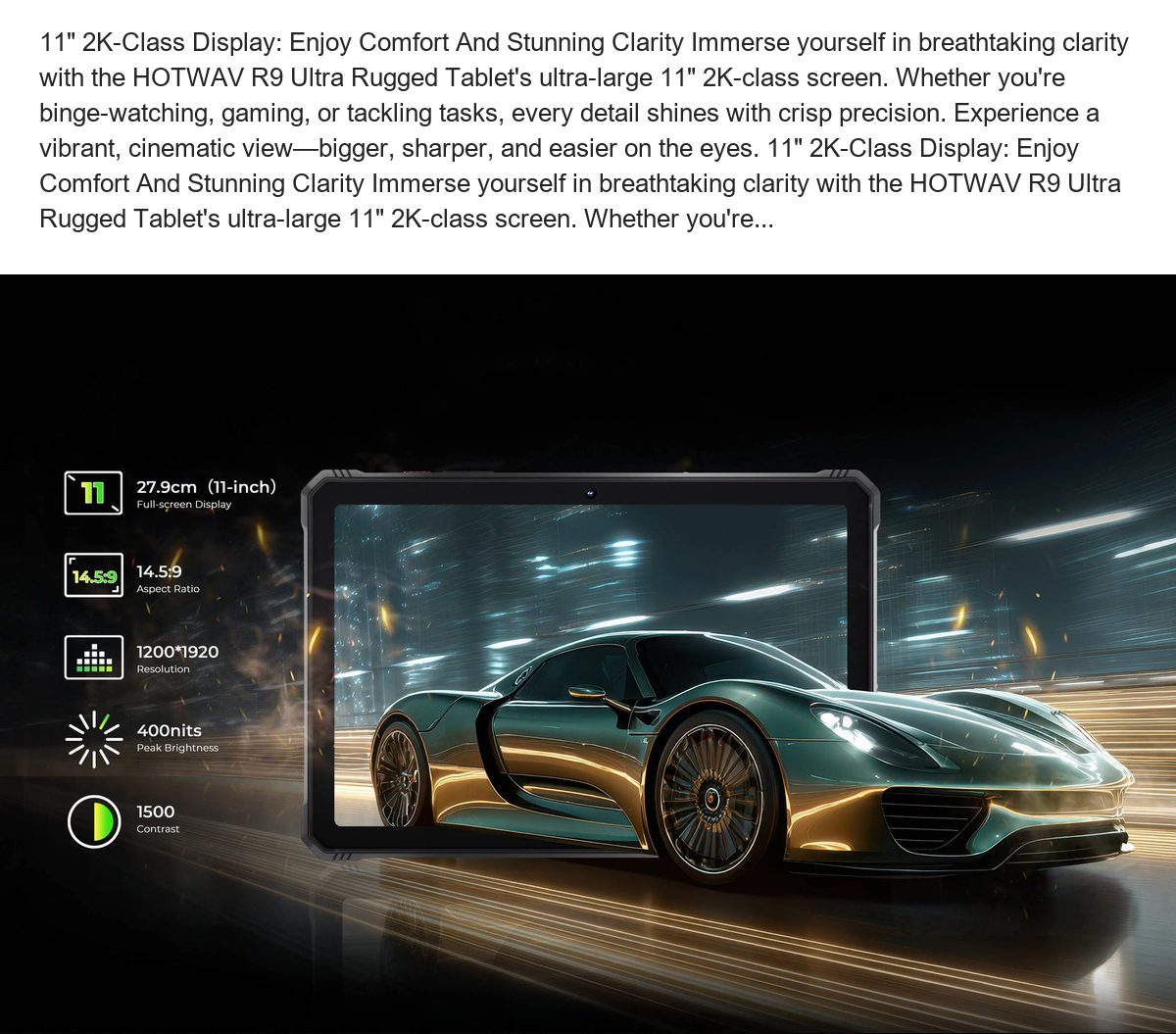 HOTWAV R9 Ultra 5G rugged tablets feature illustration 19