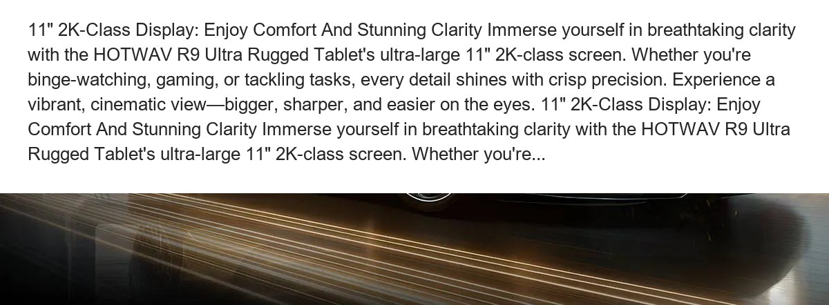 11" 2K-Class Display: Enjoy Comfort And Stunning Clarity Immerse yourself in breathtaking clarity with the HOTWAV R9 Ultra Rugged - view 21