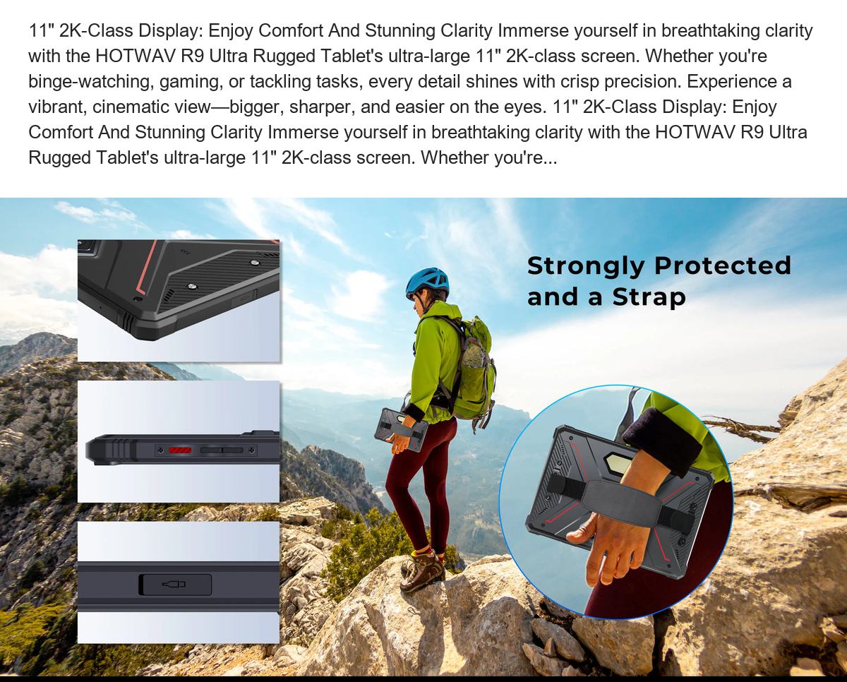 HOTWAV R9 Ultra 5G rugged tablets feature illustration 37