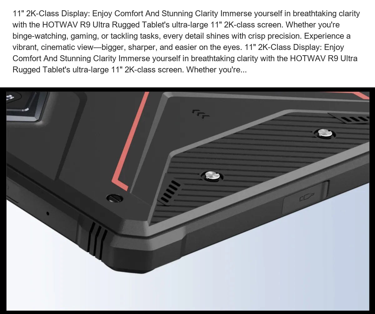 HOTWAV R9 Ultra 5G rugged tablets feature illustration 40