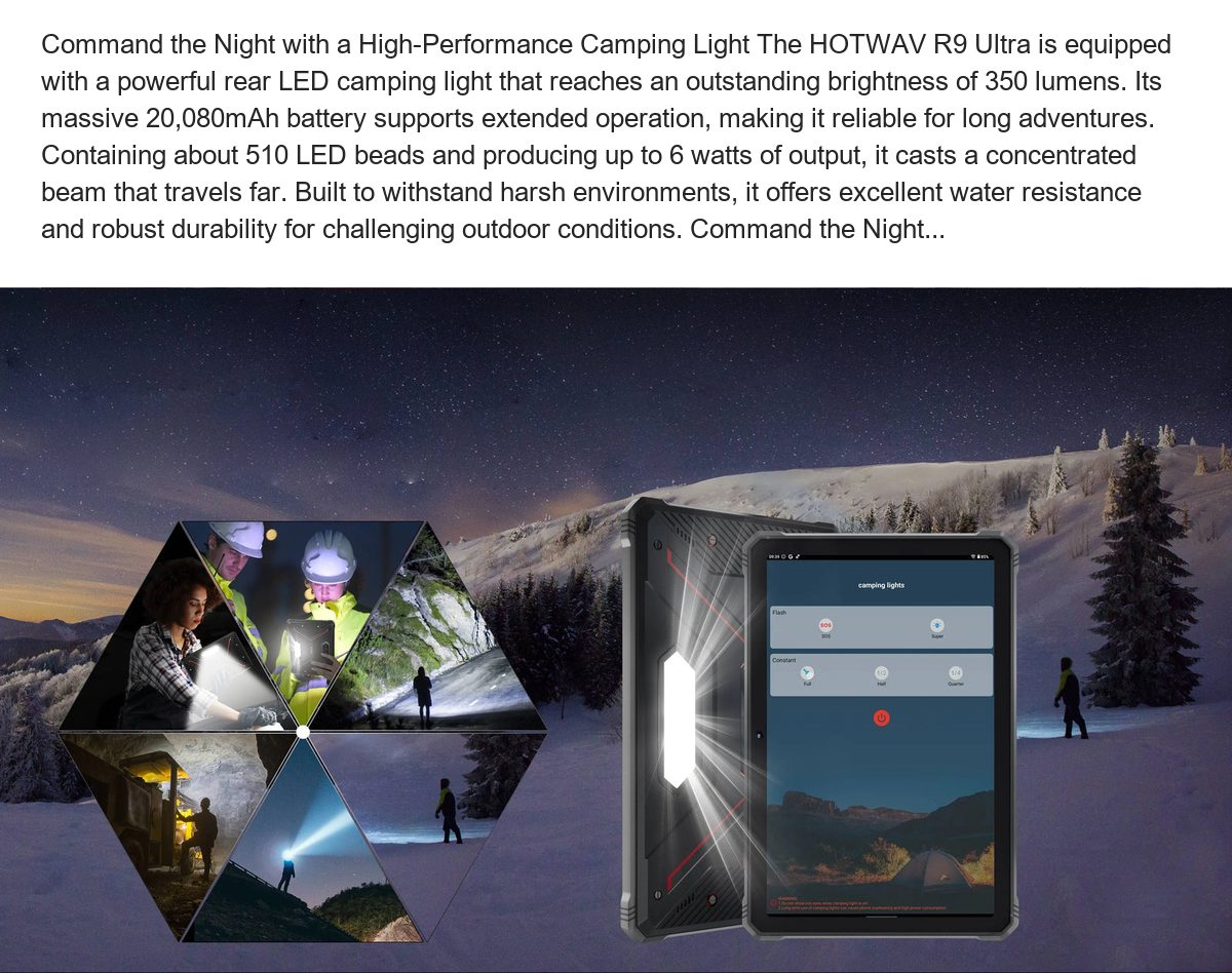 11" 2K-Class Display: Enjoy Comfort And Stunning Clarity Immerse yourself in breathtaking clarity with the HOTWAV R9 Ultra Rugged - view 57