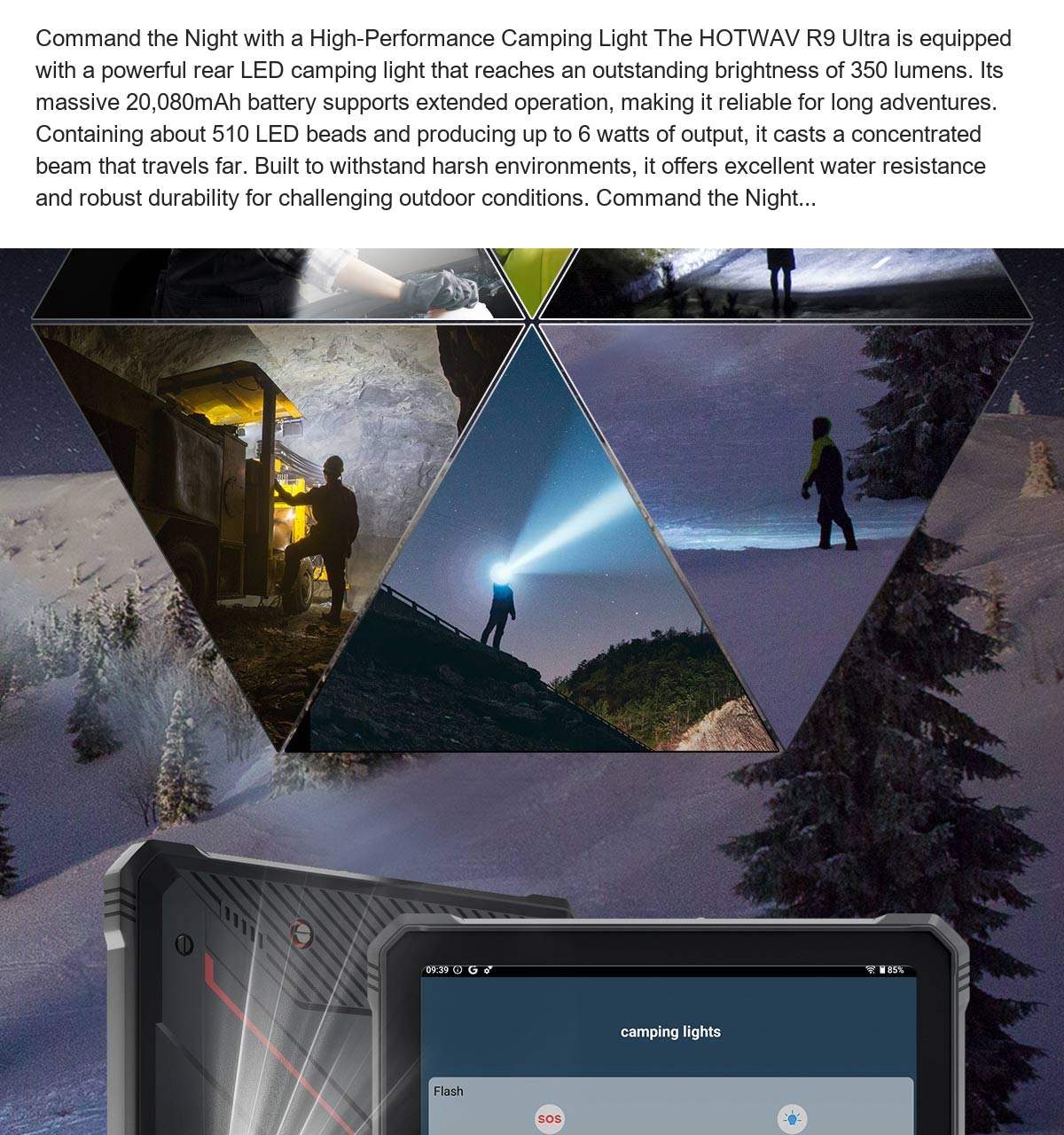 11" 2K-Class Display: Enjoy Comfort And Stunning Clarity Immerse yourself in breathtaking clarity with the HOTWAV R9 Ultra Rugged - view 59