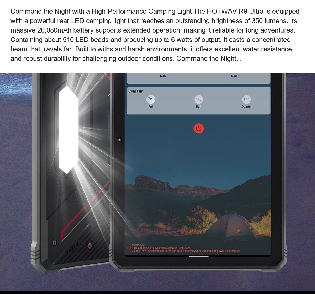 11" 2K-Class Display: Enjoy Comfort And Stunning Clarity Immerse yourself in breathtaking clarity with the HOTWAV R9 Ultra Rugged - view 60