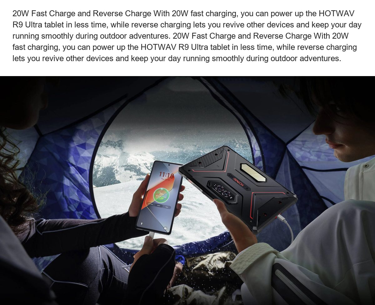 HOTWAV R9 Ultra 5G rugged tablets feature illustration 67