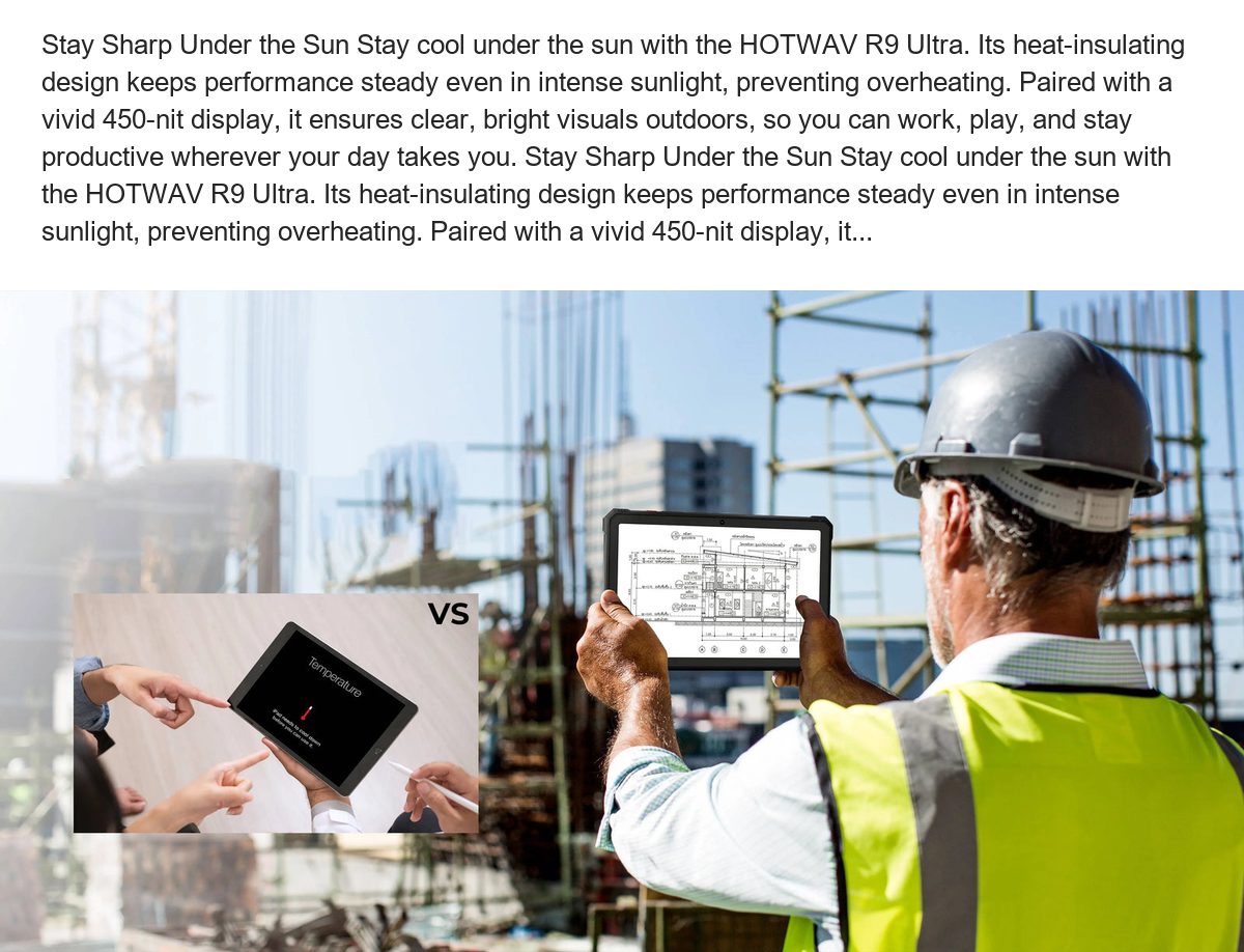 HOTWAV R9 Ultra 5G rugged tablets feature illustration 70