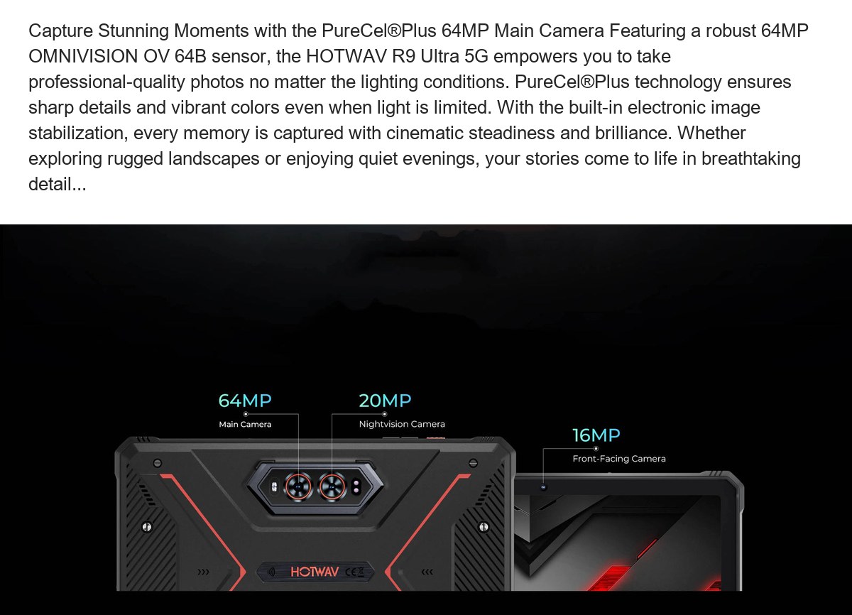 HOTWAV R9 Ultra 5G rugged tablets feature illustration 76