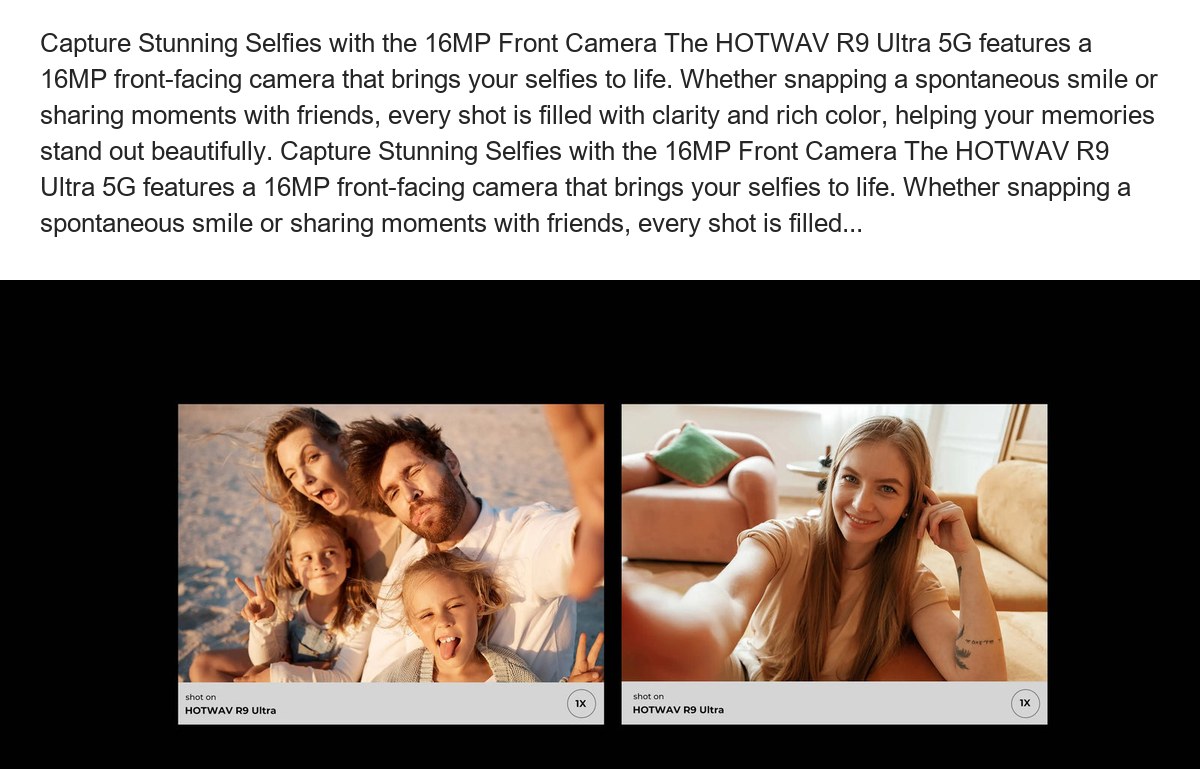 Record in Brilliant 4K Quality With the HOTWAV R9 Ultra 5G, you can film in breathtaking 4K resolution, preserving every nuance an - view 84