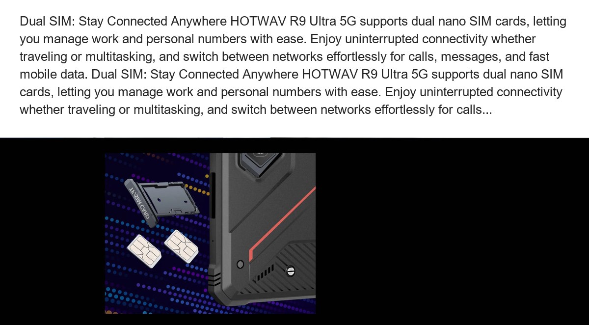 HOTWAV R9 Ultra 5G rugged tablets feature illustration 91