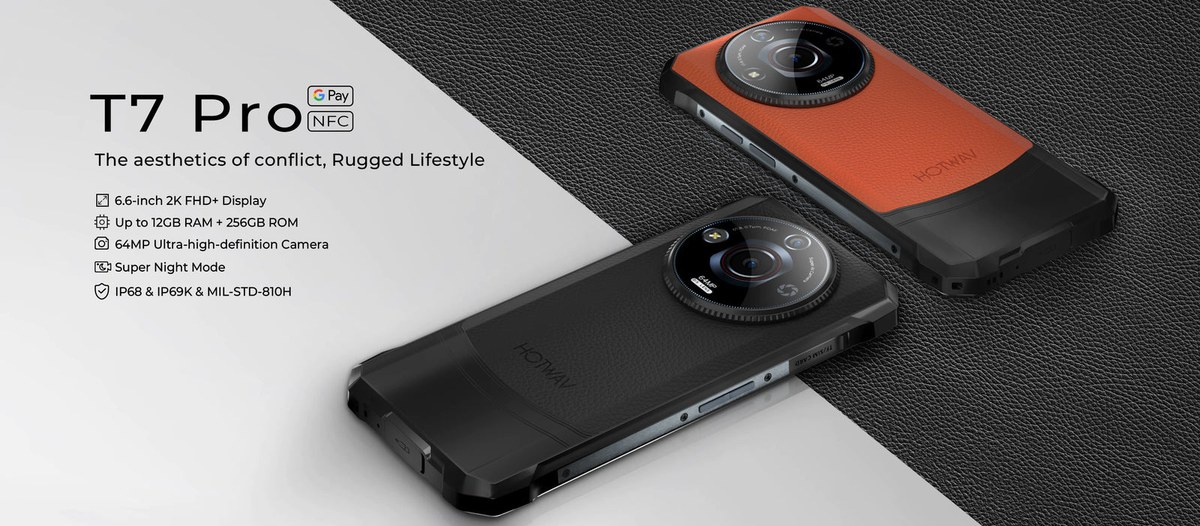 HOTWAV T7 Pro rugged phones feature illustration 1