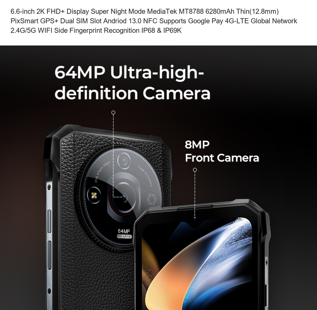 HOTWAV T7 Pro rugged phones feature illustration 4