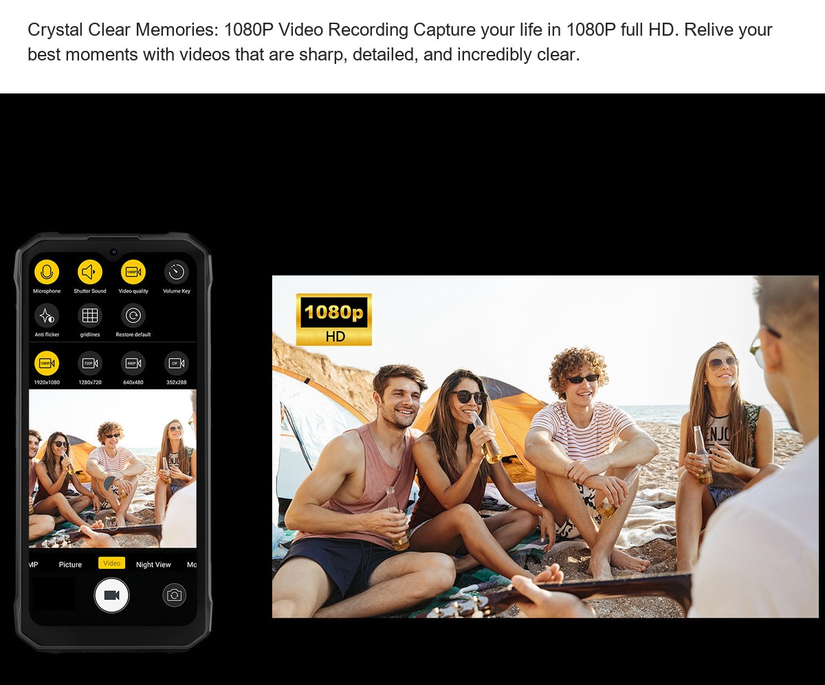 Crystal Clear Memories: 1080P Video Recording Capture your life in 1080P full HD. Relive your best moments with videos that are sh - view 54