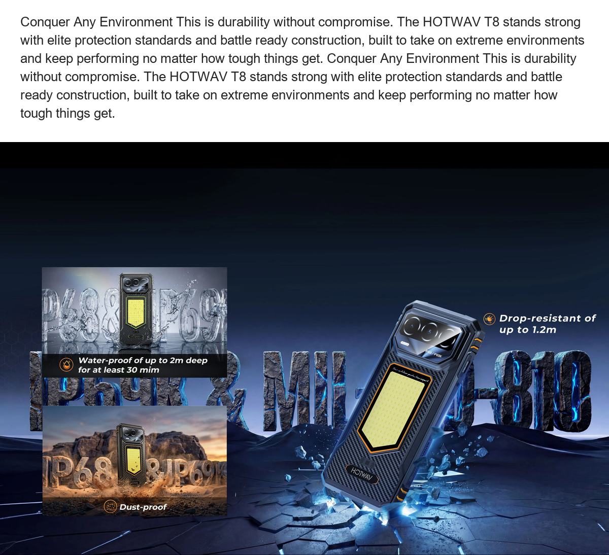 HOTWAV T8 rugged phones feature illustration 7
