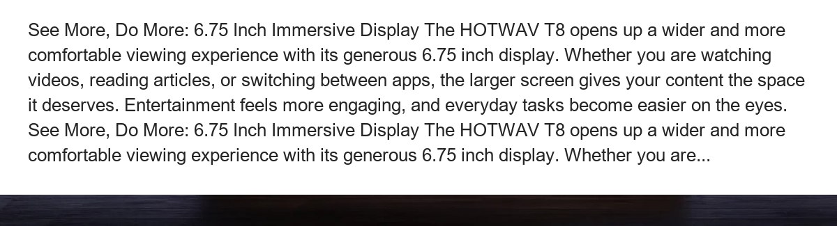 Conquer Any Environment This is durability without compromise. The HOTWAV T8 stands strong with elite protection standards and bat - view 9
