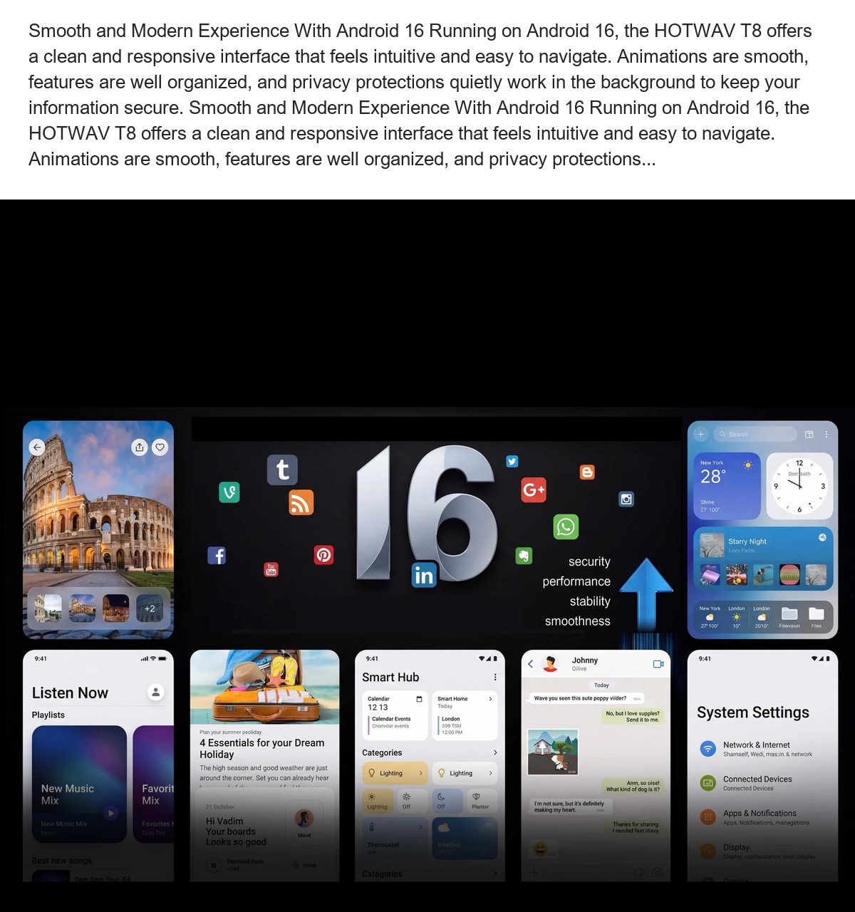 Smooth and Modern Experience With Android 16 Running on Android 16, the HOTWAV T8 offers a clean and responsive interface that fee - view 38