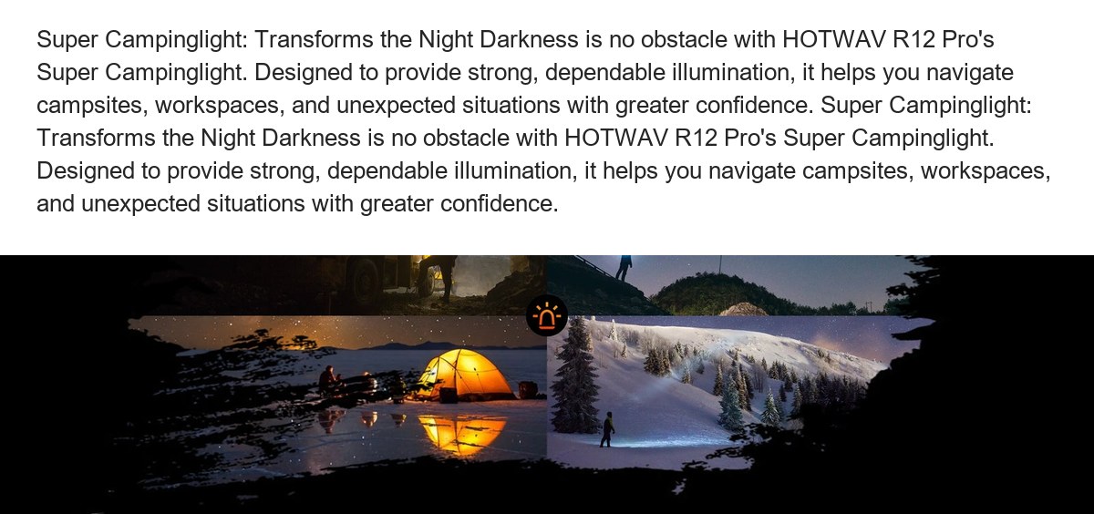 Super Campinglight: Transforms the Night Darkness is no obstacle with HOTWAV R12 Pro's Super Campinglight. Designed to provide str - view 20