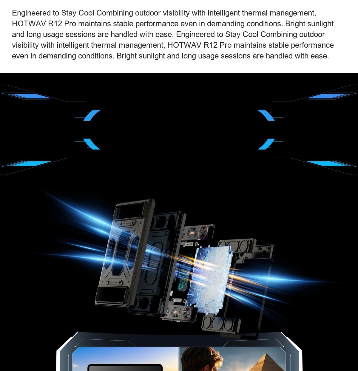 Engineered to Stay Cool Combining outdoor visibility with intelligent thermal management, HOTWAV R12 Pro maintains stable performa - view 24