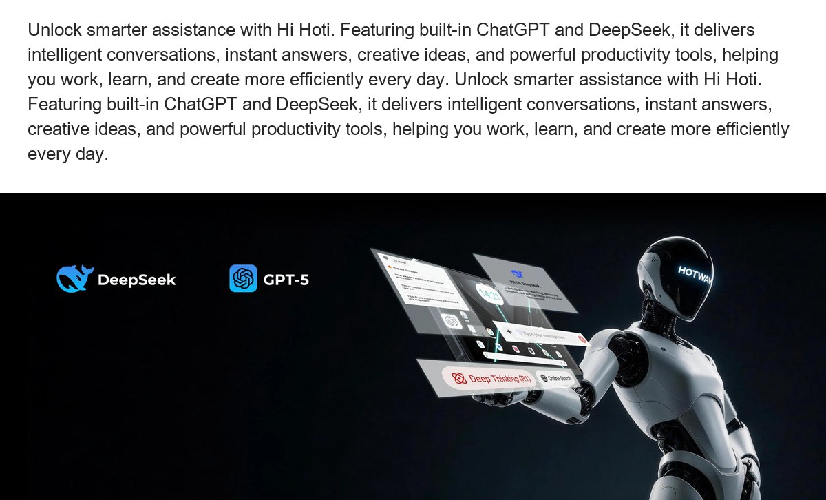 Introducing Hi Hoti And HT PhotoX: HOTWAV's two powerful Proprietary Powerful AI Toolsets for taking your life and tech experience - view 51