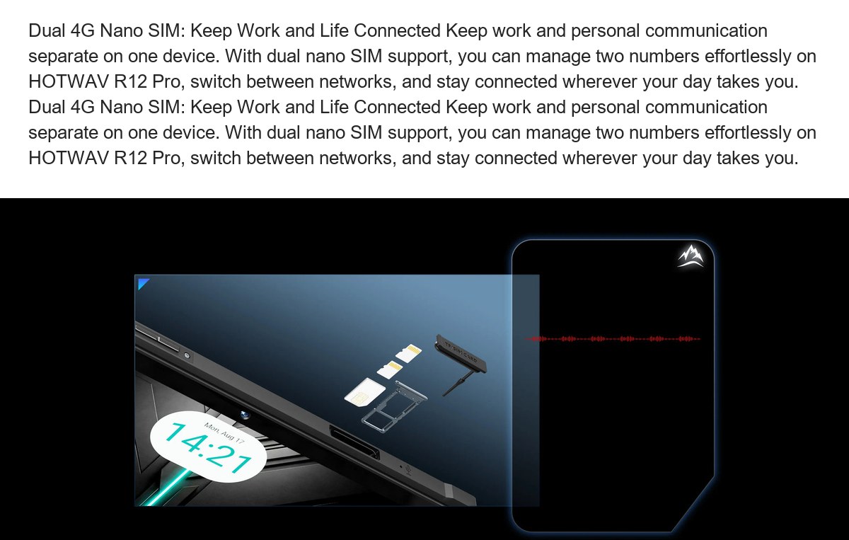 Dual 4G Nano SIM: Keep Work and Life Connected Keep work and personal communication separate on one device. With dual nano SIM sup - view 63