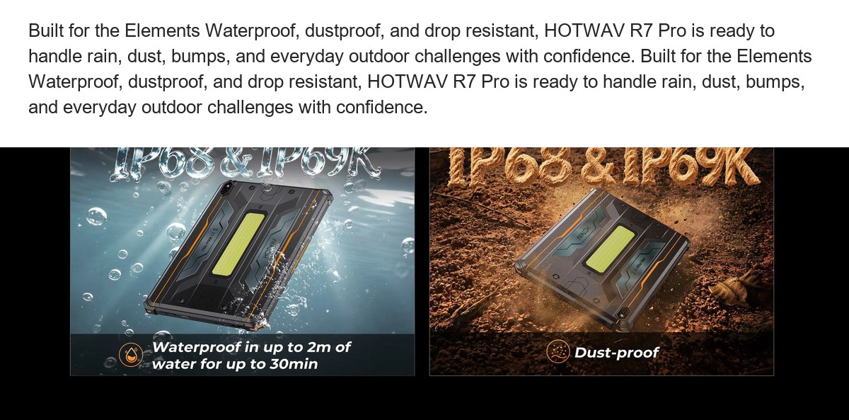 HOTWAV TAB R7 Pro rugged tablets feature illustration 10