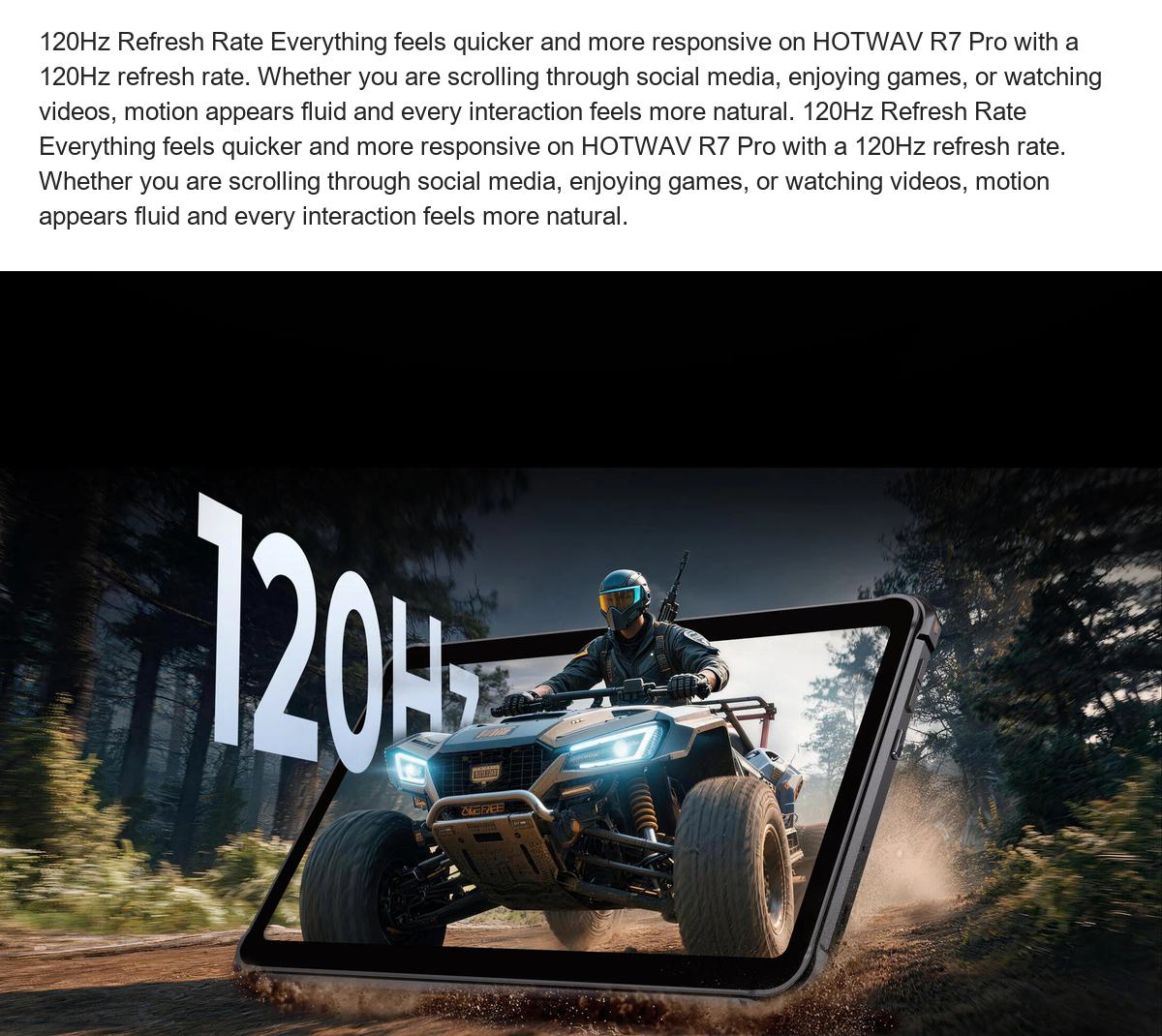 Designed to Move With You Wherever work or adventure takes you, HOTWAV R7 Pro adapts effortlessly. A built in kickstand offers con - view 18