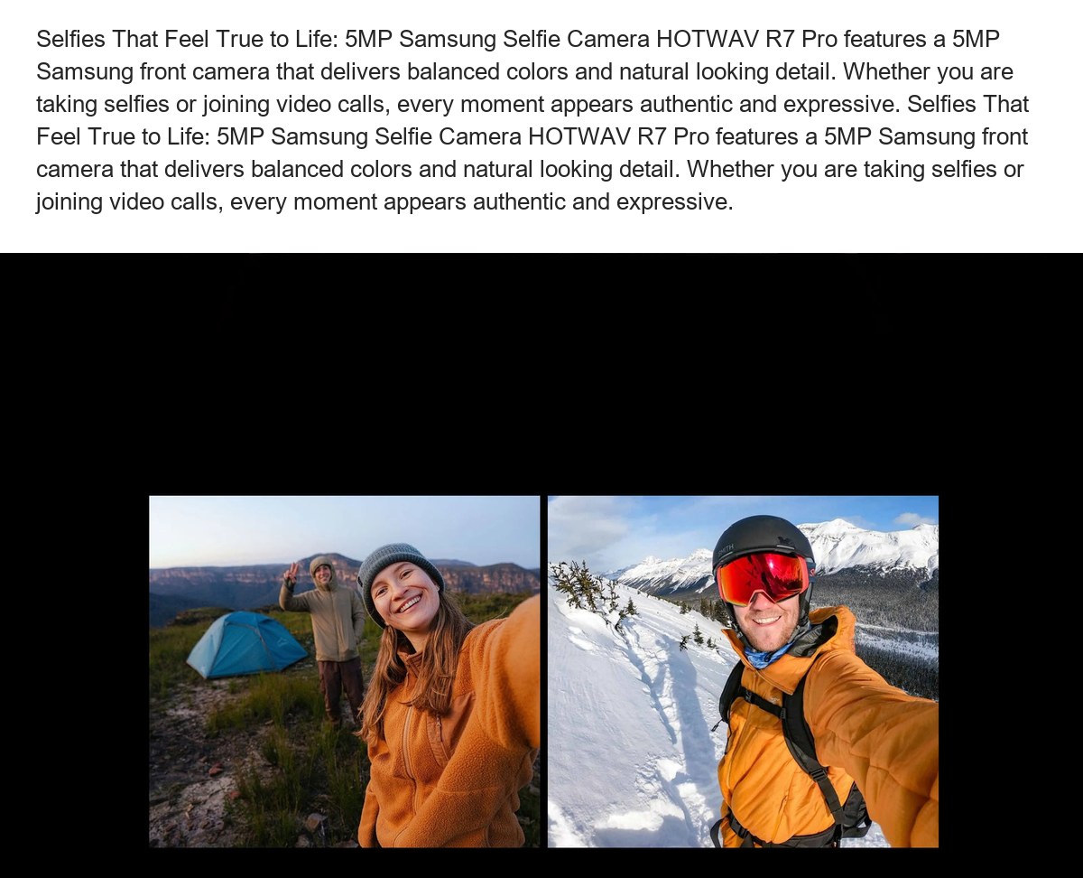 Professional Imaging with a 20MP Sony Sensor Capture every detail with HOTWAV R7 Pro's 20MP Sony camera sensor. Featuring Exmor RS - view 27