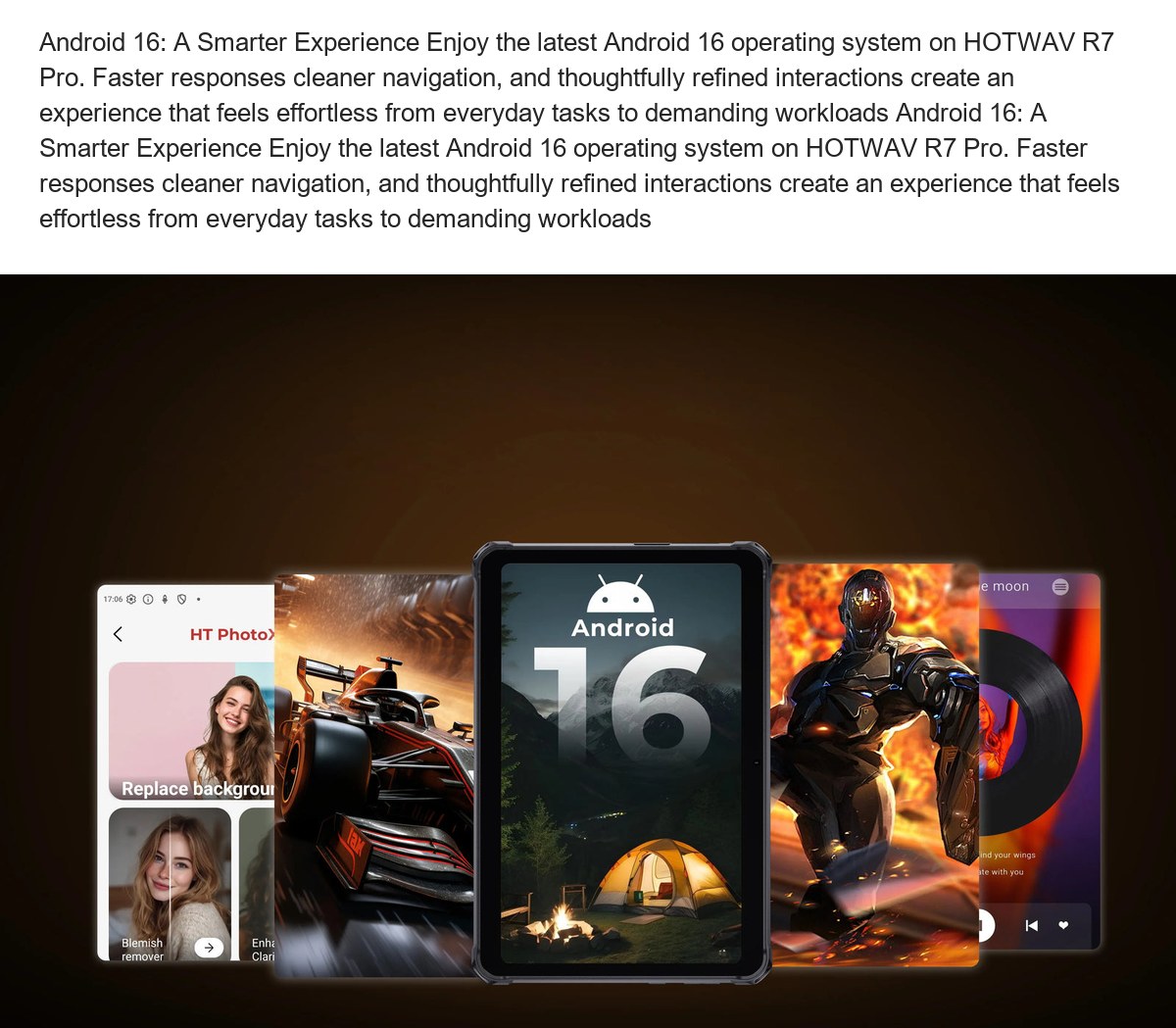 Android 16: A Smarter Experience Enjoy the latest Android 16 operating system on HOTWAV R7 Pro. Faster responses cleaner navigatio - view 42