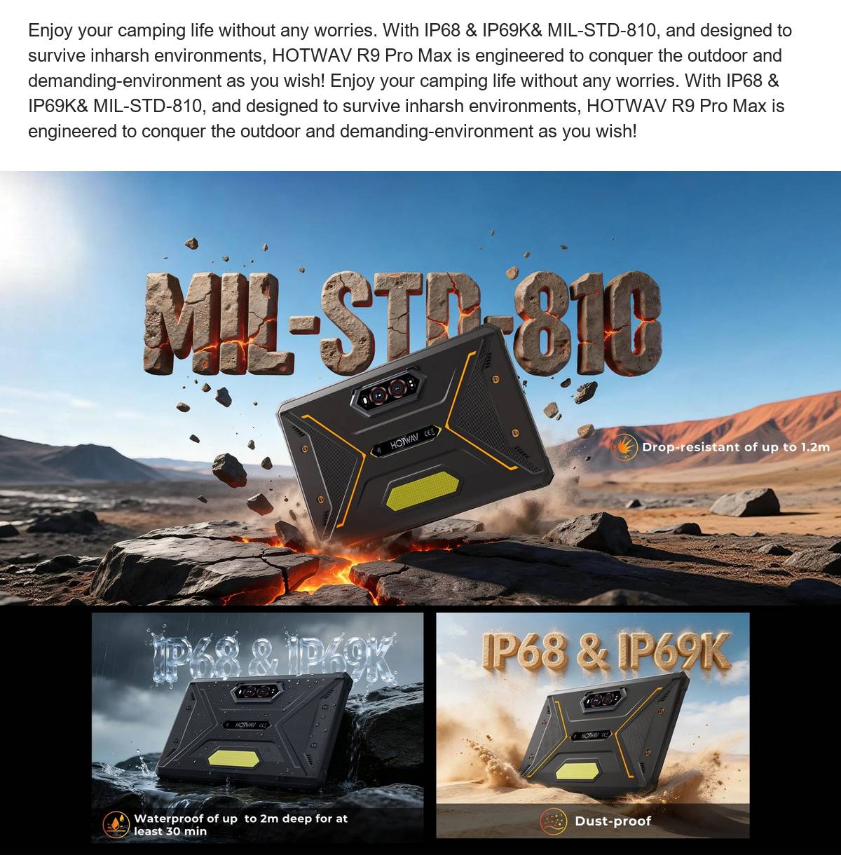 HOTWAV TAB R9 Pro Max rugged tablets feature illustration 10