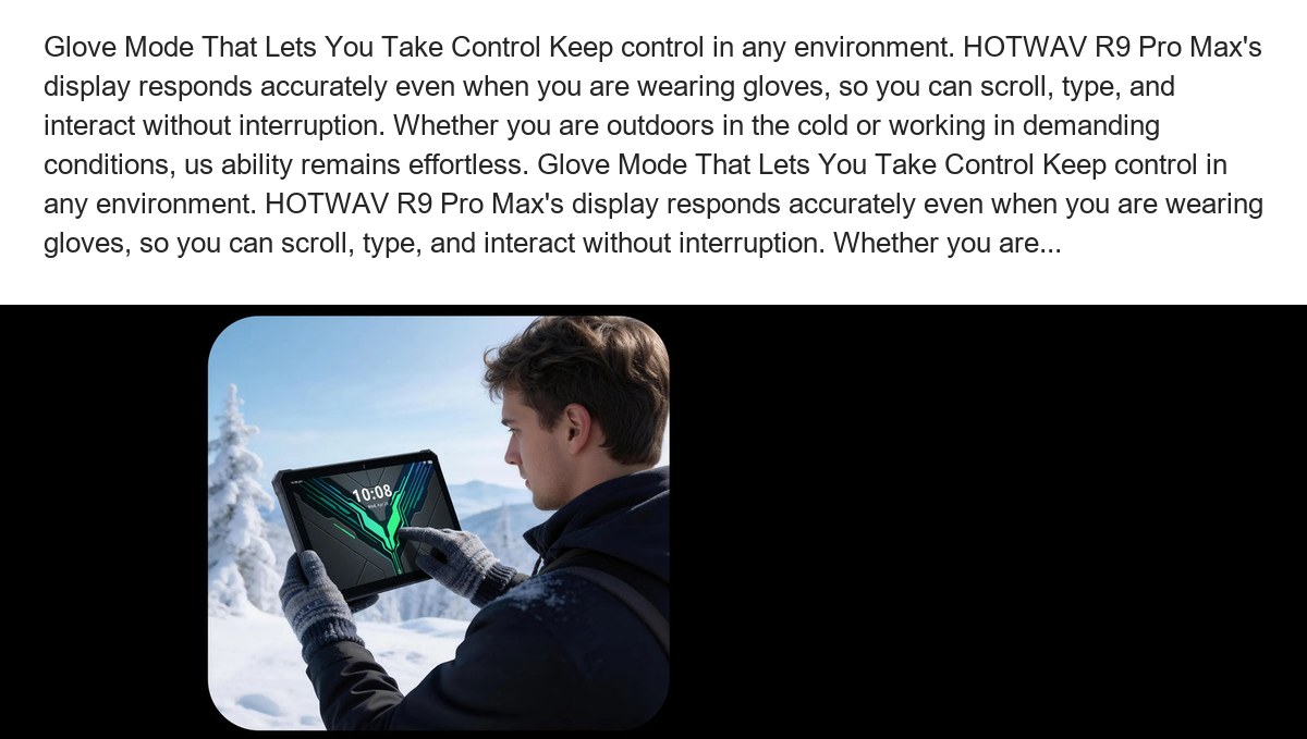 HOTWAV TAB R9 Pro Max rugged tablets feature illustration 64