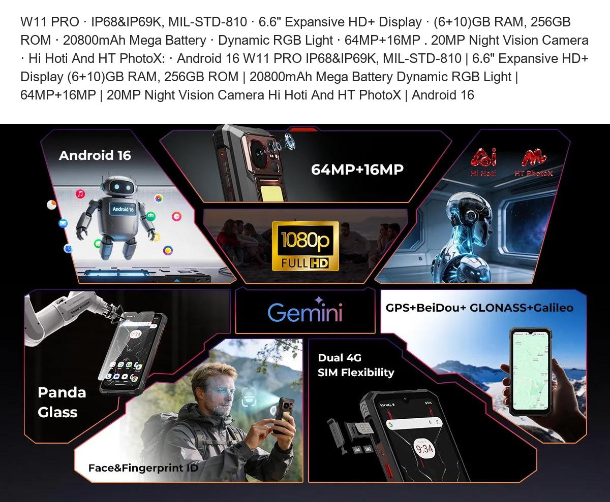 HOTWAV W11 Pro rugged phones feature illustration 7