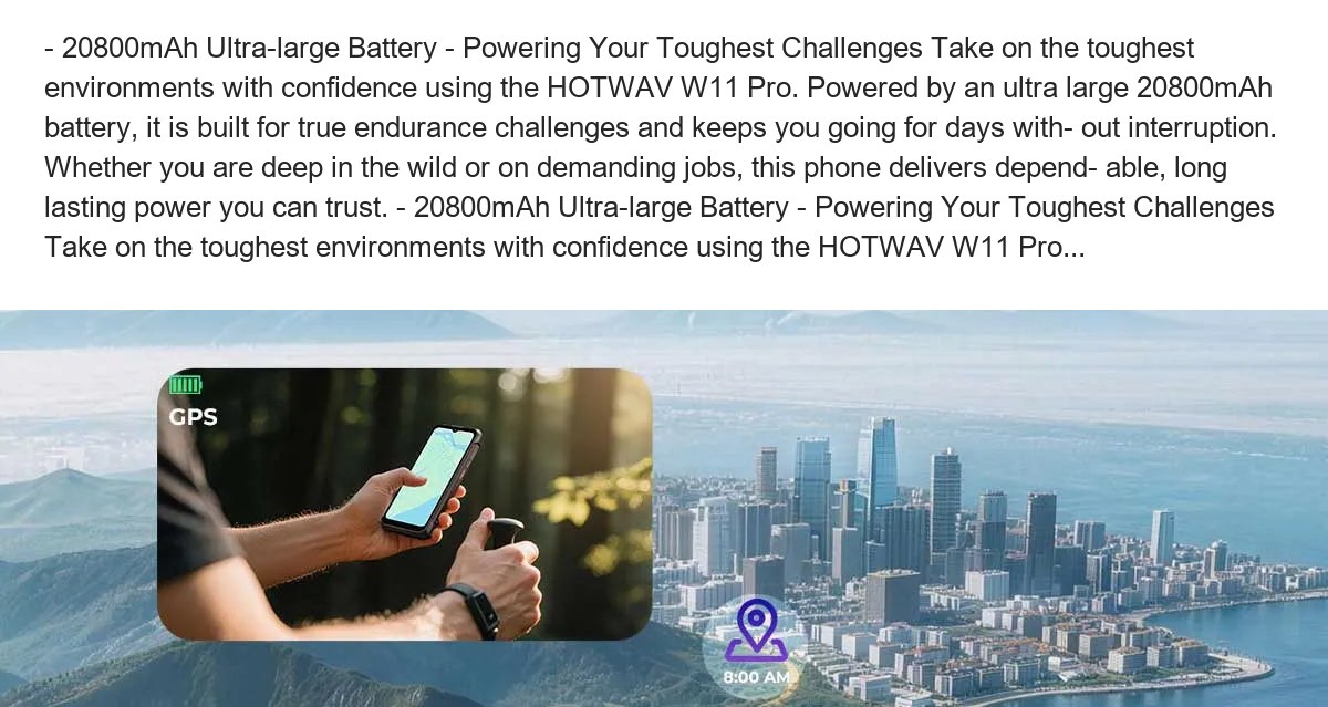 HOTWAV W11 Pro rugged phones feature illustration 19