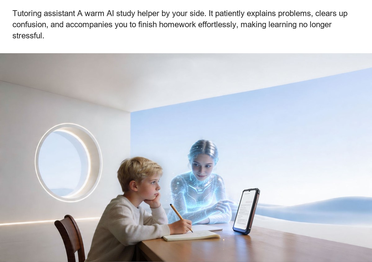 Tutoring assistant A warm AI study helper by your side. It patiently explains problems, clears up confusion, and accompanies you t - view 48