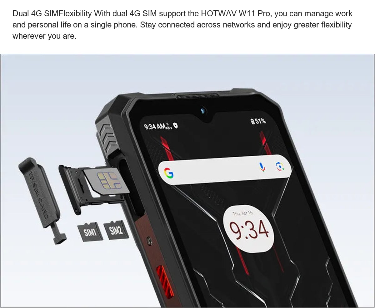 Panda Glass: Built to Handle Everyday Life Protected by durable Panda Glass, the display of the HOTWAV W11 Pro resists scratches a - view 95