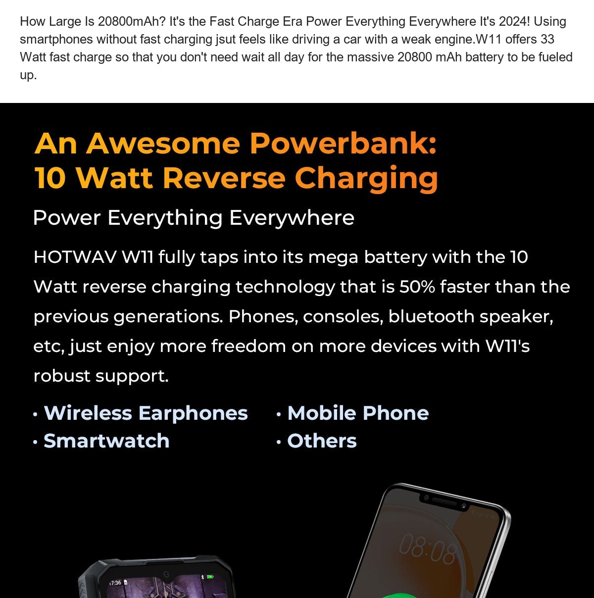 How Large Is 20800mAh? It's the Fast Charge Era Power Everything Everywhere It's 2024! Using smartphones without fast charging jsu - view 32