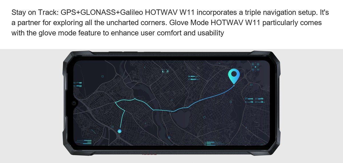 Stay on Track: GPS+GLONASS+Galileo HOTWAV W11 incorporates a triple navigation setup. It's a partner for exploring all the unchart - view 68
