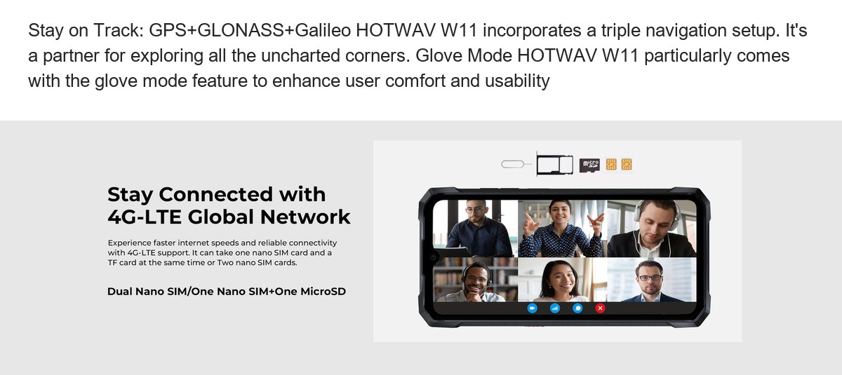 Stay on Track: GPS+GLONASS+Galileo HOTWAV W11 incorporates a triple navigation setup. It's a partner for exploring all the unchart - view 69