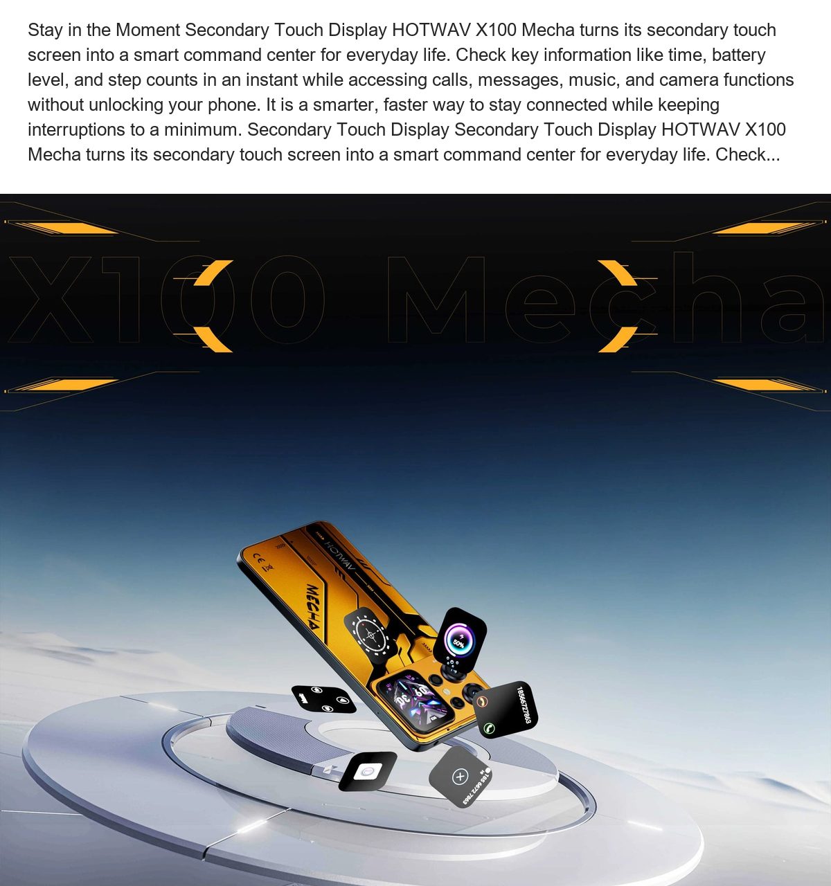 HOTWAV X100 MeCha smartphones feature illustration 7