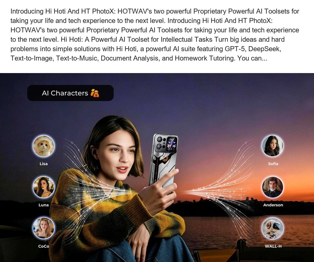 HOTWAV X100 MeCha smartphones feature illustration 22