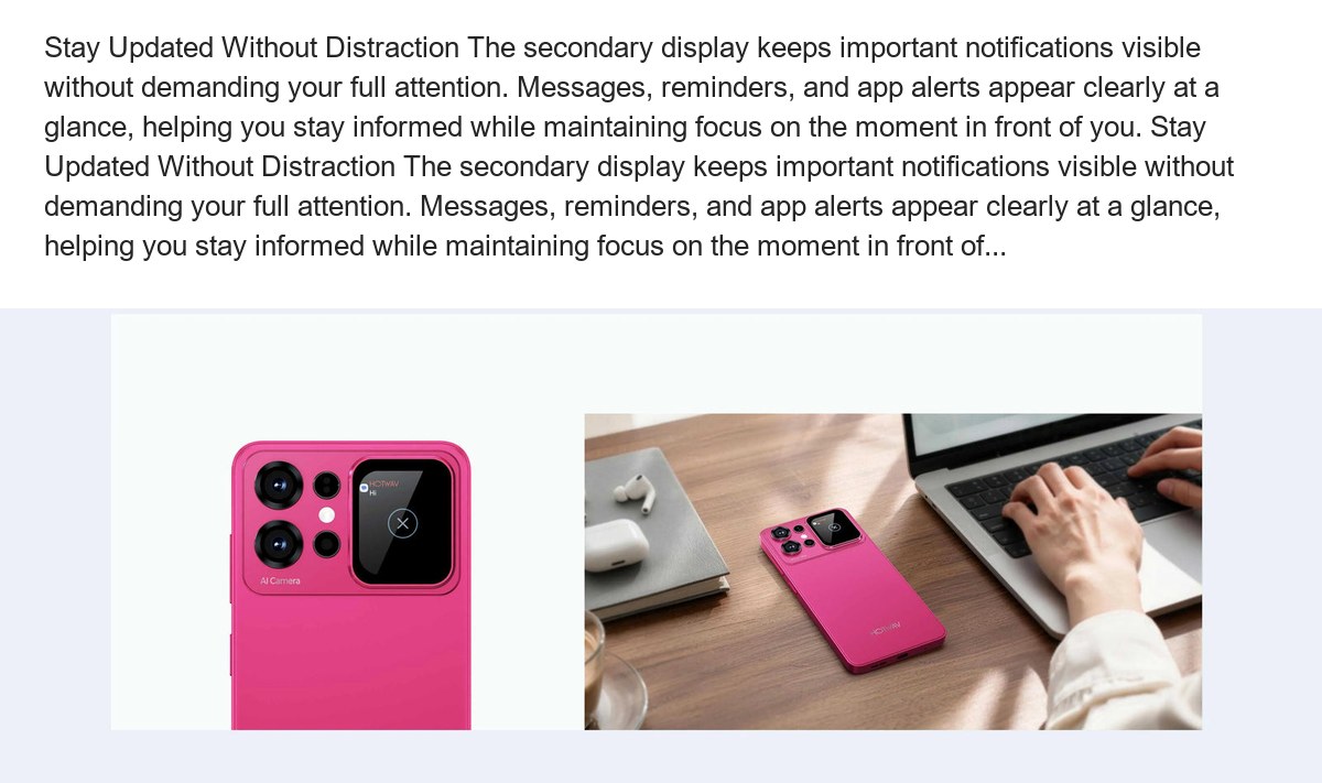 HOTWAV X100 SE smartphones feature illustration 13