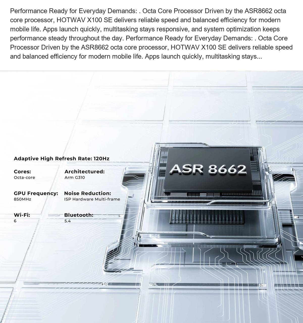 HOTWAV X100 SE smartphones feature illustration 31