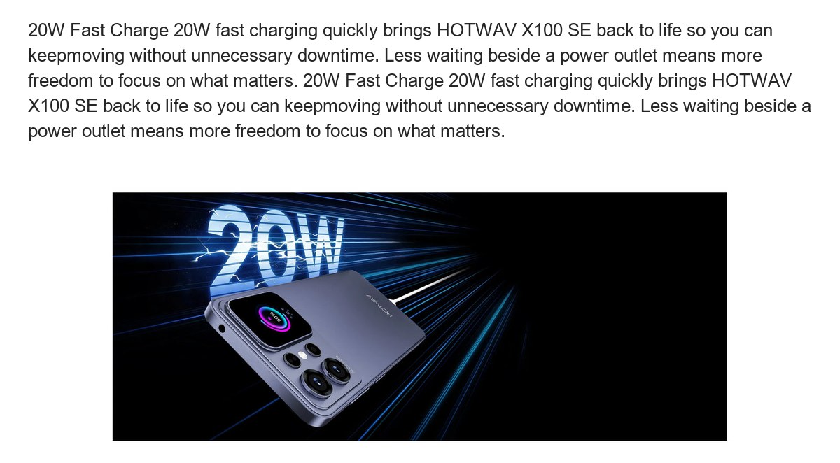 Preserve Moments with Greater Clarity: 13MP Samsung Camera HOTWAV X100 SE's 13MP Samsung camera captures life with balanced color, - view 42