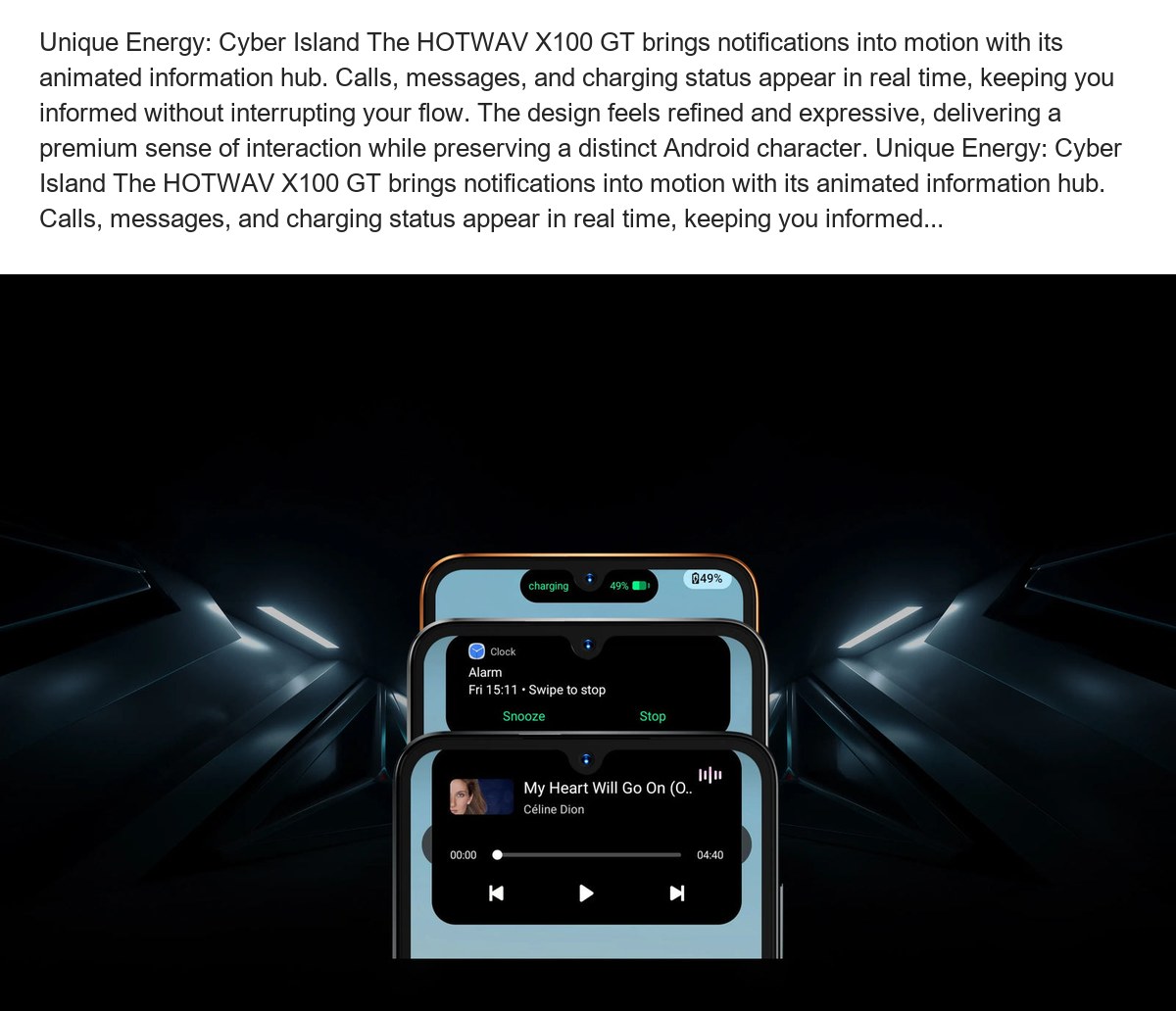 HOTWAV X100GT smartphones feature illustration 25