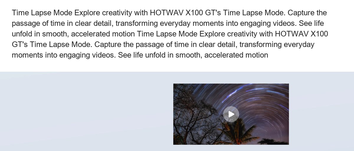 When Details Refuse to Hide: 48MP PDAF Main Camera Every frame tells the full story. Powered by the OMNIVISION OV48B sensor, the H - view 45