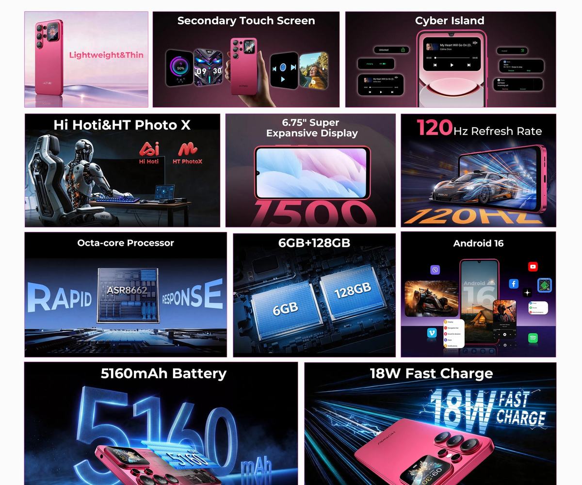 Product design and feature illustration - view 2