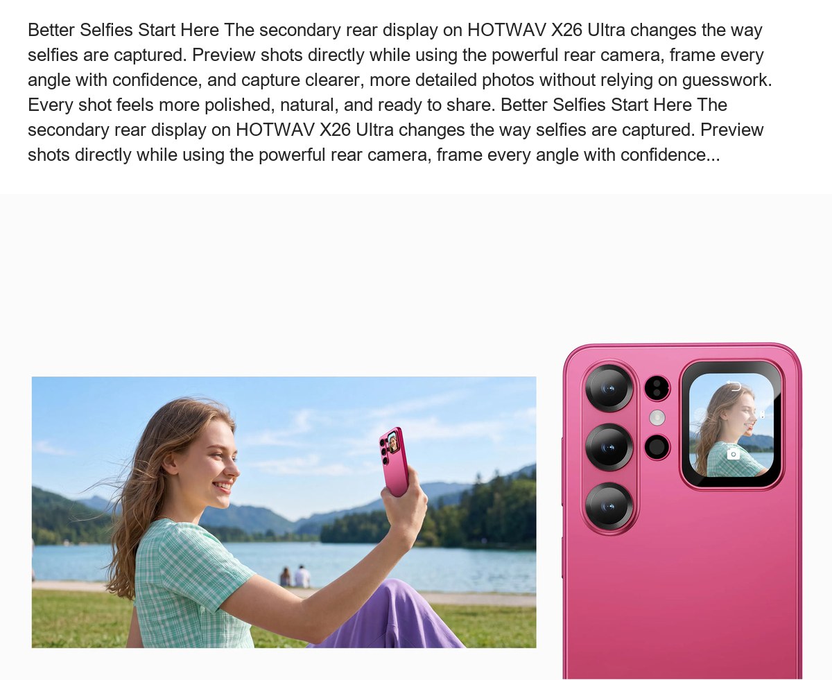 HOTWAV X26 Ultra smartphones feature illustration 10