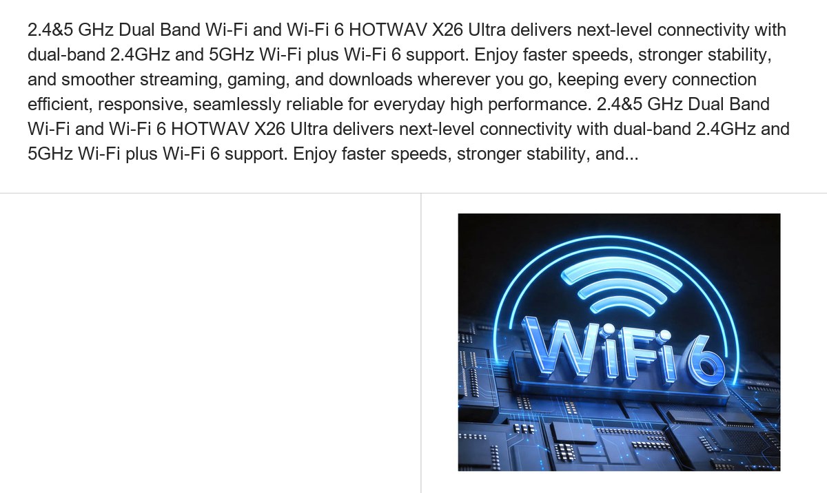 Android 16 OS Android 16 on HOTWAV X26 Ultra delivers a refined experience focused on fluid motion, responsive controls, and thoug - view 50
